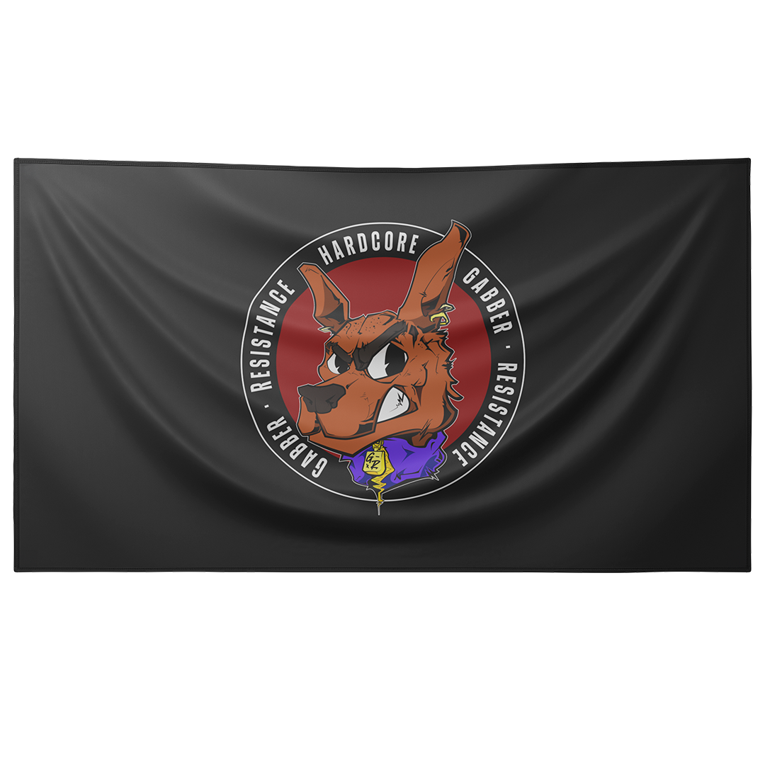Black Flag Gabber Resistance Logo