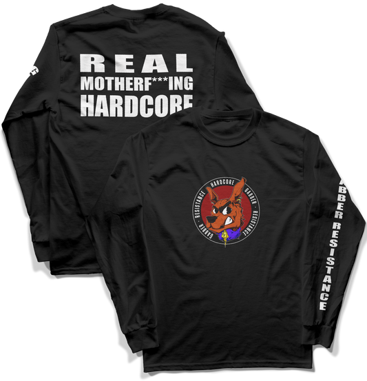 GABBER RESISTANCE - LOGO LONG SLEEVE TEE - Black