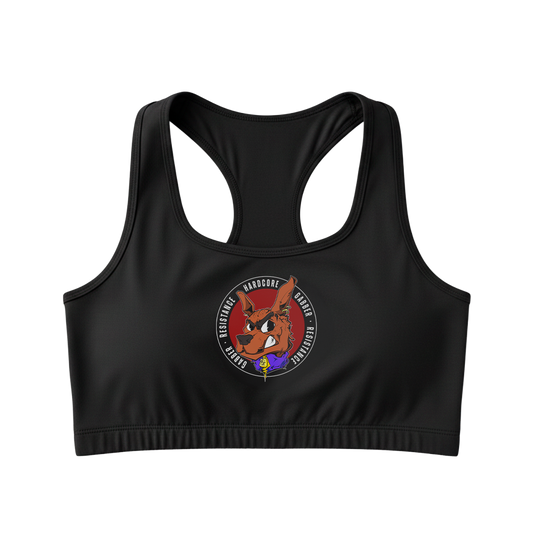 GABBER RESISTANCE - LOGO SPORTS TOP - Black
