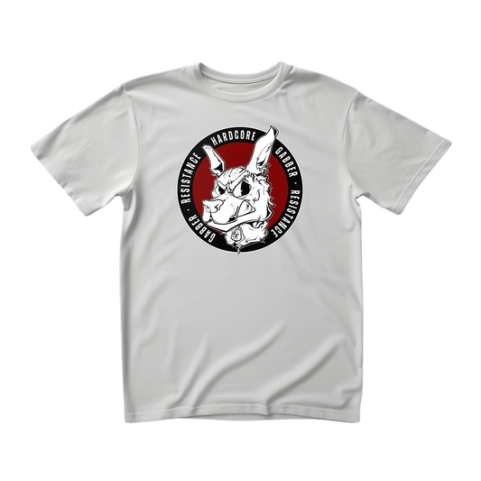 GABBER RESISTANCE - LOGO TEE - White